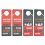 VGOL 4pcs Panneau Suspendu de Couleur Double Face Réunion en Cours Veuillez Ne Pas Déranger la Porte Adapté aux Réunions de Bure