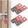 VGOL 4pcs Panneau Suspendu de Couleur Double Face Réunion en Cours Veuillez Ne Pas Déranger la Porte Adapté aux Réunions de Bure