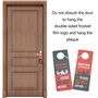 VGOL 4pcs Panneau Suspendu de Couleur Double Face Réunion en Cours Veuillez Ne Pas Déranger la Porte Adapté aux Réunions de Bure
