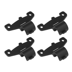 VGOL Lot de 4 supports de pompe à vélo en plastique noir de 20 mm de diamètre pour pompe à air de vélo de route et de montagne