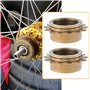 VGOL 2PCS 14T Pignon de Volant d'inertie de Vélo à Vitesse Unique Filetage de 34 Mm Volant d'inertie de Vélo Adapté Aux Vélos BM