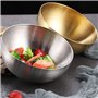 Dropfree à Salade en Acier Inoxydable de Capacité, Soupe CoréEnne, Nouilles de Riz, Bol de Ramen, RéCipient pour Aliments de Cui