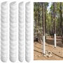 Qezodsx 8 Pièces de Protection D'Arbre de 2 Tailles, Tube de Protection D'Écorce D'Arbre, Enveloppes D'Arbre