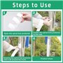 Qezodsx 8 Pièces de Protection D'Arbre de 2 Tailles, Tube de Protection D'Écorce D'Arbre, Enveloppes D'Arbre