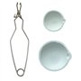Qezodsx Ensemble de Tasses à Vaisselle avec Pince à Fouet