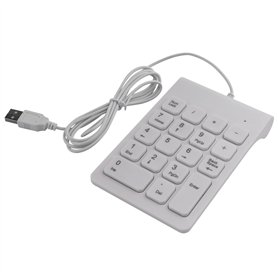 Wanjorlay Mini USB Filaire Pavé NuméRique Pavé NuméRique 18 Touches NuméRique pour Comptabilité Teller Ordinateur Portable Noteb
