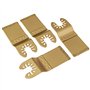 Wisyurt Lame de Scie DiamantéE Oscillante Universelle 5 PièCes/Ensemble pour la LibéRation Ajustement Lame Multi-Outils Coupe Di