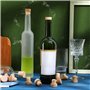 FITTG 50Pc Bouchons de Liège en T pour Bouteille de Vin - Réutilisables en Bois et Caoutchouc