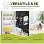Juwacoo Lot de 2 carafes à eau en plastique de 1 l avec couvercle, carafe à eau de 1 l avec bec verseur, pichet à jus, thé glacé