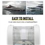 Wanjorlay Bateau 12 V Feux de Navigation Blanc Poupe LumièRe Marine SéCurité Nuit Voile Signal Lampe pour Bateau de PêChe Yacht 