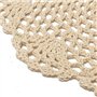 Lobamop Lot de 12 Sets de Table en Coton Vintage Ronds à la Main en Dentelle crochetée - Décoration de Table
