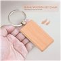 Wanjorlay 30 PièCes Blanc Porte-CléS en Bois Bricolage Porte-CléS en Bois Porte-CléS Peuvent Graver des Cadeaux de Bricolage
