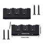 EIAOSI Support de canne à pêche 1 paire de support Noir Support horizontal 7,8 mm