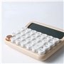 Iegefirm Calculatrice à Interrupteur MéCanique à 12 Chiffres Grand éCran LCD Calculatrice de Bureau Calculatrice FinancièRe à Gr