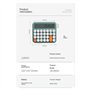 Iegefirm Calculatrice à Interrupteur MéCanique à 12 Chiffres Grand éCran LCD Calculatrice de Bureau Calculatrice FinancièRe à Gr