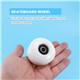 Giilayky Roues de skateboard avec roulements 52 x 30 mm Street PU Pièces de skateboard Cruiser Longboard (lot de 4) Blanc