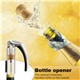Asuinxurr Décapsuleur de bouteille de champagne Tire-bouchon en alliage de zinc Bar Tire-bouchon Cuisine Vin Champagne Décapsule