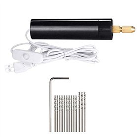 Wanjorlay Ensemble de Perceuse À Main -éLectrique 0.7-1.2Mm pour RéSine