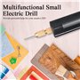 Wanjorlay Ensemble de Perceuse À Main -éLectrique 0.7-1.2Mm pour RéSine, Mini Perceuse éLectrique pour la Fabrication de D'éTau 
