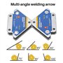 Wanjorlay 4 PièCes 50KG Supports de Soudage MagnéTiques Angle Soudure Aimant Soudeur Fixateur Positionneur Ferrite Tenant des Ou