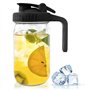 Povxlum 32oz Bocal en verre avec couvercle verseur