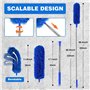 Geieold pour le Nettoyage de la Gouttière Outil de Toit avec Télescopique Extensible 8.2Ft Outil de Nettoyage de la Protection E