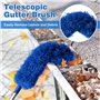 Geieold pour le Nettoyage de la Gouttière Outil de Toit avec Télescopique Extensible 8.2Ft Outil de Nettoyage de la Protection E