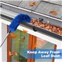 Geieold pour le Nettoyage de la Gouttière Outil de Toit avec Télescopique Extensible 8.2Ft Outil de Nettoyage de la Protection E