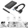 HUTSRAI BoîTier SSD MSATA vers USB 3.0 BoîTier de Disque Dur Externe BoîTier de Stockage Adaptateur pour SSD MSATA 30X50Mm 30X30
