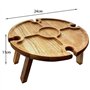 Table de Jardin Ronde en Bois