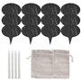 Luntfeiy Lot de 18 marqueurs à fromage pour tableau de charcuterie, lot de 18 étiquettes à fromage en ardoise