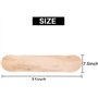 Gaqnzjx 8 8 couches d'érable vierge double concave skateboards naturel planche à roulettes table érable