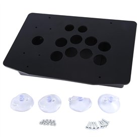 Nudiuhis pour Panneau Acrylique pour Joystick Arcade pour Machines de Jeu Arcade DIY peut Être Installé Bouton de Joystick de je