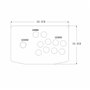 Nudiuhis pour Panneau Acrylique pour Joystick Arcade pour Machines de Jeu Arcade DIY peut Être Installé Bouton de Joystick de je