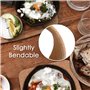 Nimooro Dessous de Plat en Liège - 6 Carrés Épais Haute Densité pour Plats Chauds, Dessous de Verre Multifonctionnel de 8 Pouces