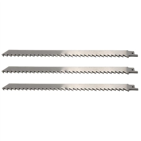 NISHZHU Lame de Scie Alternative de 12 Pouces pour la Coupe des Aliments Grandes Dents Lames de Scie pour Congeler la Viande