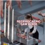 NISHZHU Lame de Scie Alternative de 12 Pouces pour la Coupe des Aliments Grandes Dents Lames de Scie pour Congeler la Viande, Gl