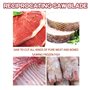 NISHZHU Lame de Scie Alternative de 12 Pouces pour la Coupe des Aliments Grandes Dents Lames de Scie pour Congeler la Viande, Gl
