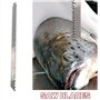 NISHZHU Lame de Scie Alternative de 12 Pouces pour la Coupe des Aliments Grandes Dents Lames de Scie pour Congeler la Viande, Gl