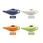 UrbanNest 250Ml CéRamique Neti Pot Pot de Nettoyage de Nez Pot à Bec Anti-Fuite pour RinçAge Nasal Nez Lavage et Femmes,Blanc
