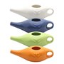 UrbanNest 250Ml CéRamique Neti Pot Pot de Nettoyage de Nez Pot à Bec Anti-Fuite pour RinçAge Nasal Nez Lavage et Femmes,Blanc