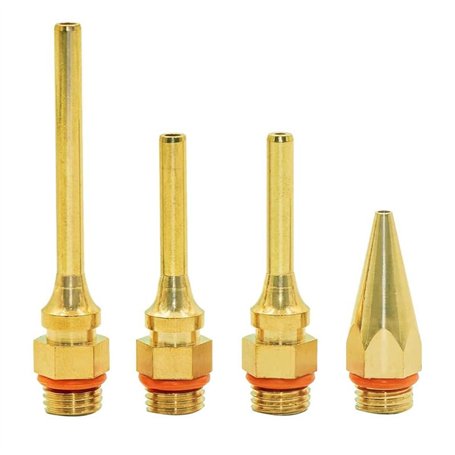 Doxiuyo Pistolet à Colle à Embout Fin Power avec Set de Buses en Cuivre pour Pistolets à Colle Chaude - Set de 4 Buses en Cuivre