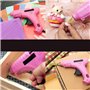 Doxiuyo Pistolet à Colle à Embout Fin Power avec Set de Buses en Cuivre pour Pistolets à Colle Chaude - Set de 4 Buses en Cuivre