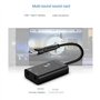CosyCaya Carte son externe USB 2.0 Type C Adaptateur de microphone stéréo Convertisseur professionnel pour ordinateur portable, 