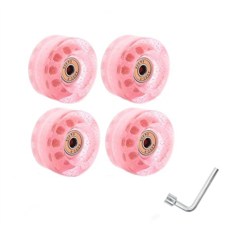 CosyCaya Lot de 4 roulettes de 32 x 58 mm 82 A avec roulements pour utilisation en intérieur ou extérieur