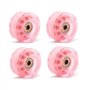 CosyCaya Lot de 4 roulettes de 32 x 58 mm 82 A avec roulements pour utilisation en intérieur ou extérieur, avec clé portable pou