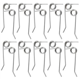 eMagTech 10 Paires de Ressorts Solides en Acier Inoxydable pour Scarificateur Électrique Compatible avec WOLF-Garten VS 302 E VA