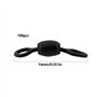eMagTech 100pcs émerillons de Pêche en Eau Salée Ronds en Forme de Losange pour Pêche à La Carpe en Eau Douce 14 Mm Noir