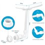 FVZWKHD Fontaine de piscine cascade réglable à double jet pour piscine sous-marine et au sol