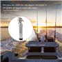 Aisuoka Porte-Canne a Peche pour Bateau Porte-Canne a Peche reglable Porte-Canne a Bateau Argent